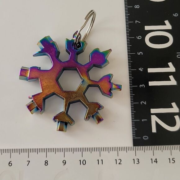 Multicolor Keychain Faux Burnt Titanium #0008 - Picture 3 of 9